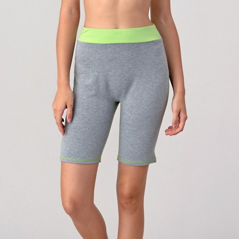 WOMEN’S BIKER SHORT WITH CONTRAST BAND